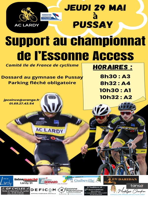 Course ROUTE pussay 29 mai