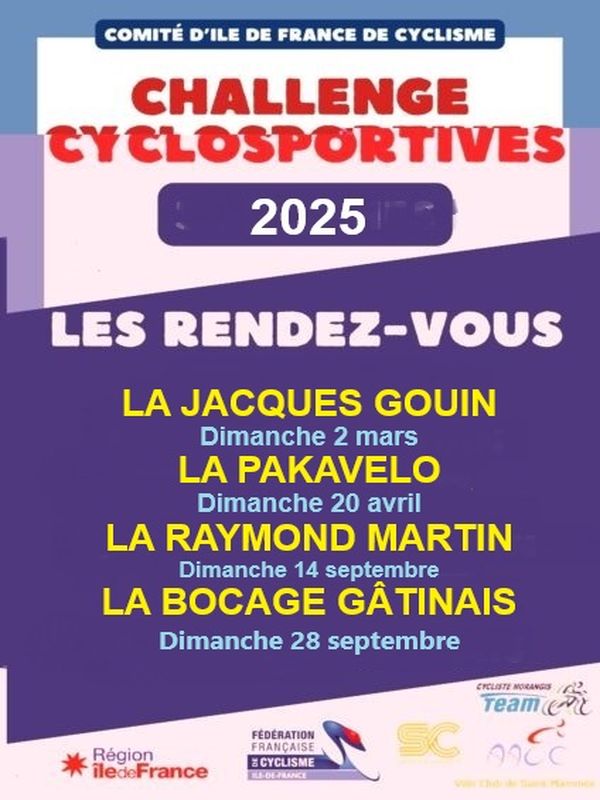 course CYCLOSPORTIVE Bocage Gâtinais 2025-09-28