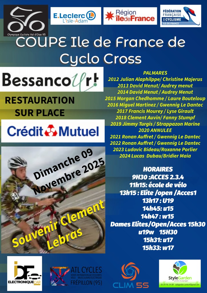 course CYCLO-CROSS BESSANCOURT 2025-11-09